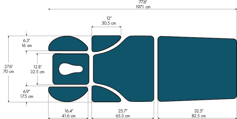 7-Section Hi-Lo Table Specs 7-Section Hi-Lo Table Specs